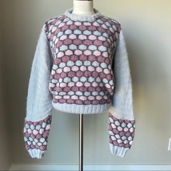 PURL One Hand Knitted Lambswool Angora Sweater Women's One Size (S-M) Australia - Picture 1 of 8